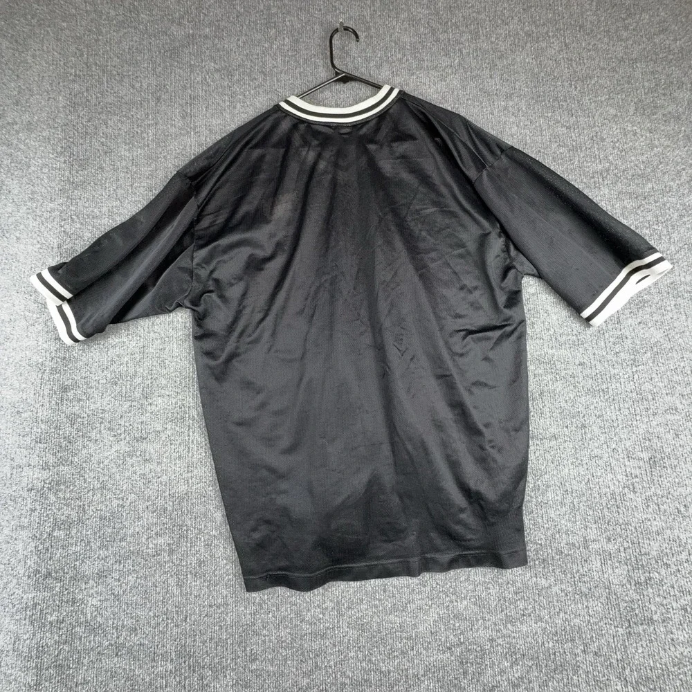 Tommy Sports Shirt Mens 2XL Black Mesh V Neck Short Sleeve Athletic Jersey Top